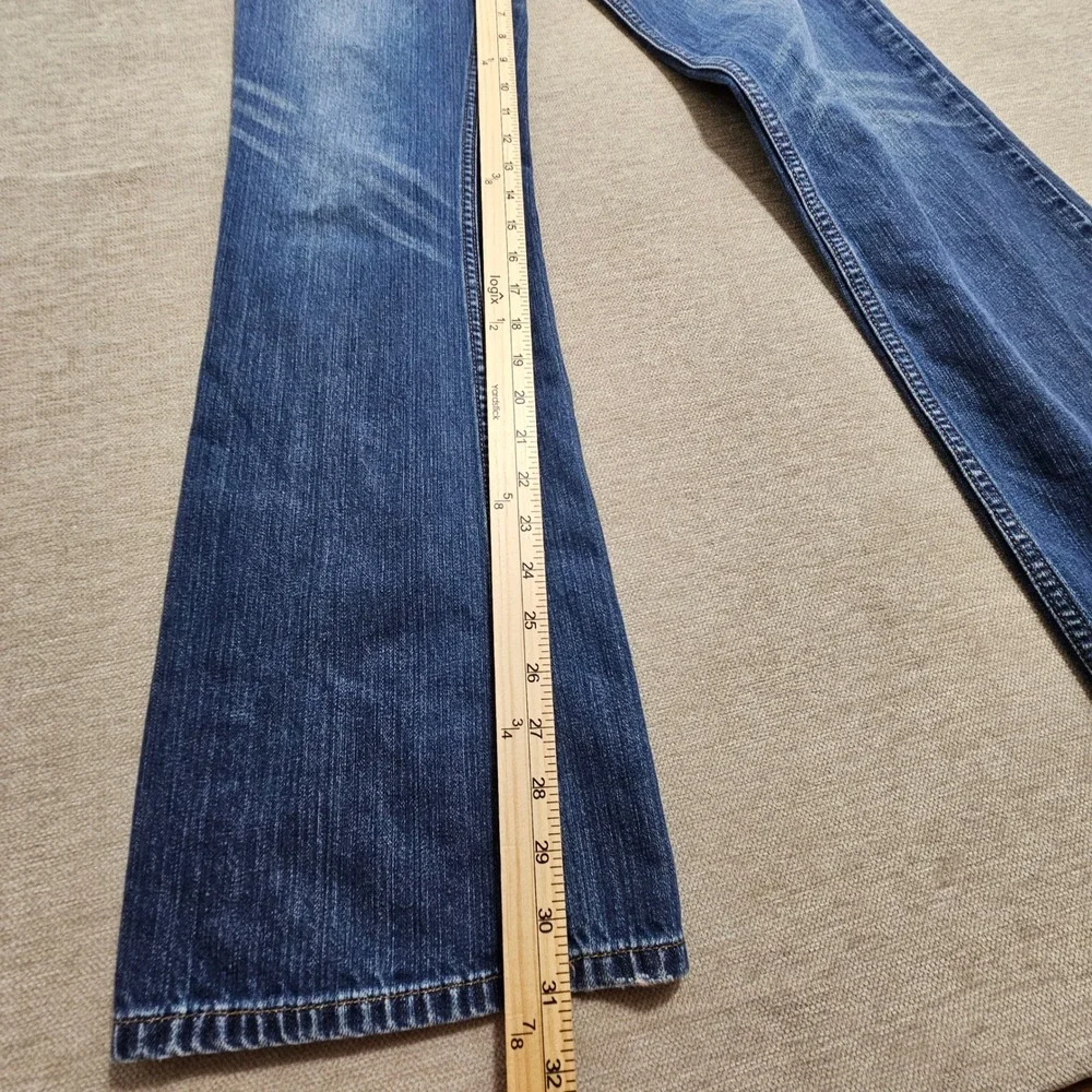 Express Jeans Vintage Women 6L Blue Precision Fit Riot Siren Bootcut Medium Wash